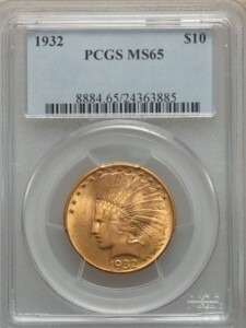 1932 $10 65 PCGS