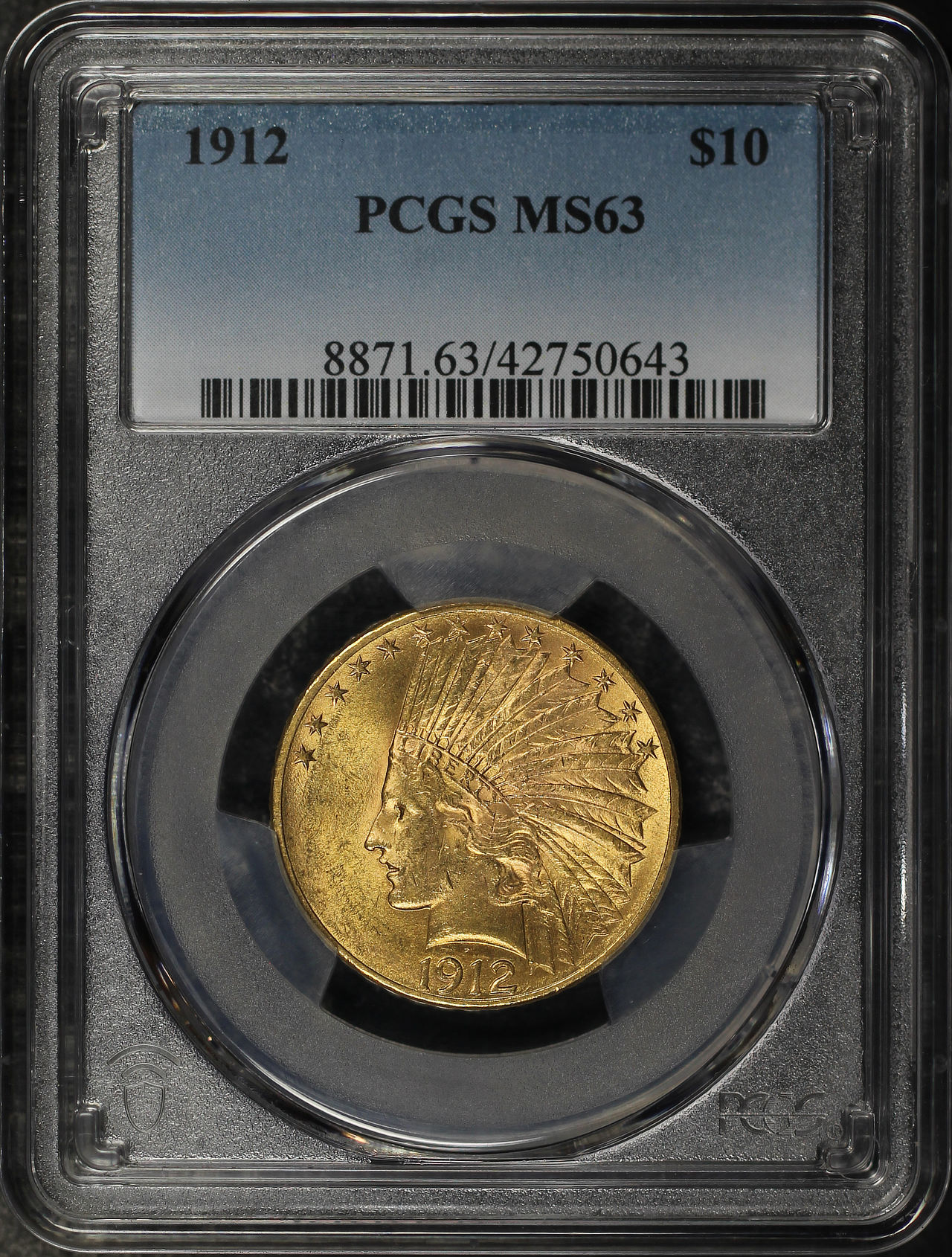 1912 $10 MS63 PCGS