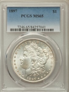 1897 S$1 65 PCGS