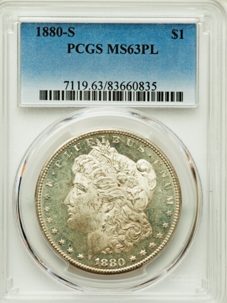 1880-S S$1, PL 63 PCGS