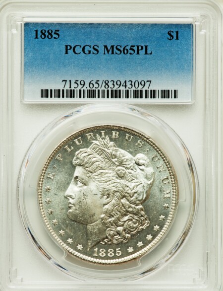 1885 S$1, PL 65 PCGS