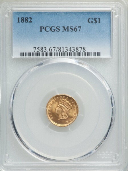 1882 G$1 67 PCGS