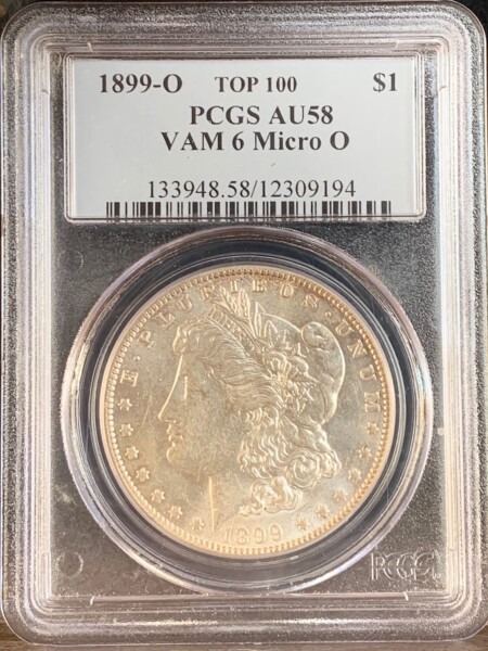 1899-O S$1 Micro O 58 PCGS