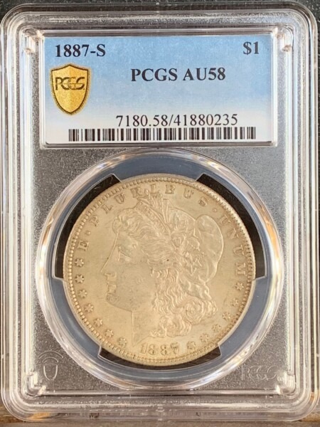1887-S S$1 58 PCGS Secure