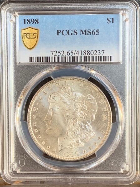 1898 S$1 65 PCGS Secure