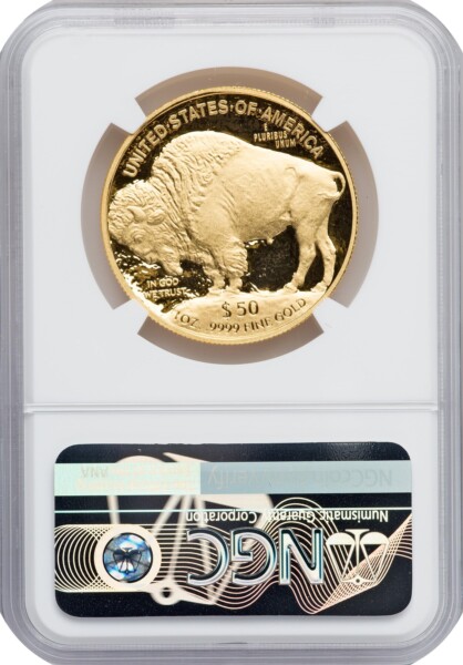 2015-W $50 One-Ounce Gold Buffalo, PR, DC 70 NGC