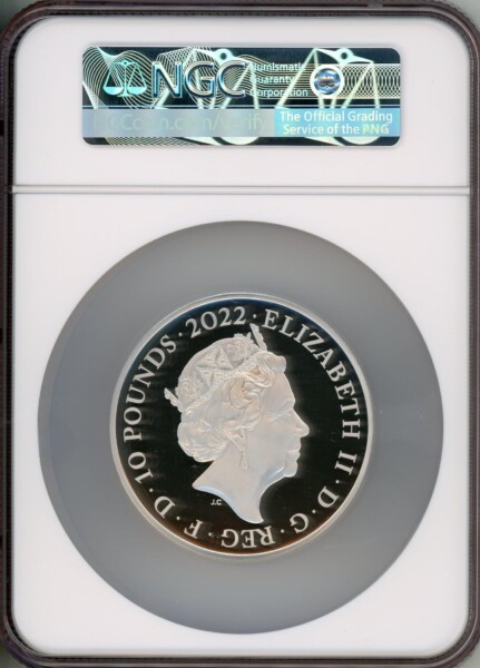 Elizabeth II silver Proof "King Henry VII" 10 Pounds (10 oz) 2022 PR70  Ultra Cameo NGC, 70 NGC