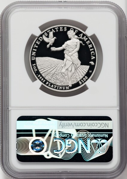 2011-W $100 One-Ounce Platinum Eagle, Statue of Liberty, PR, DC 70 NGC