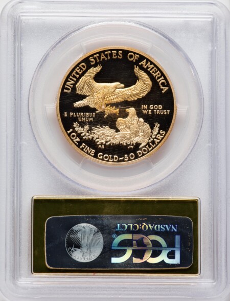 2015-W One-Ounce Gold Eagle, First Day West Point Strike, PR 70 PCGS