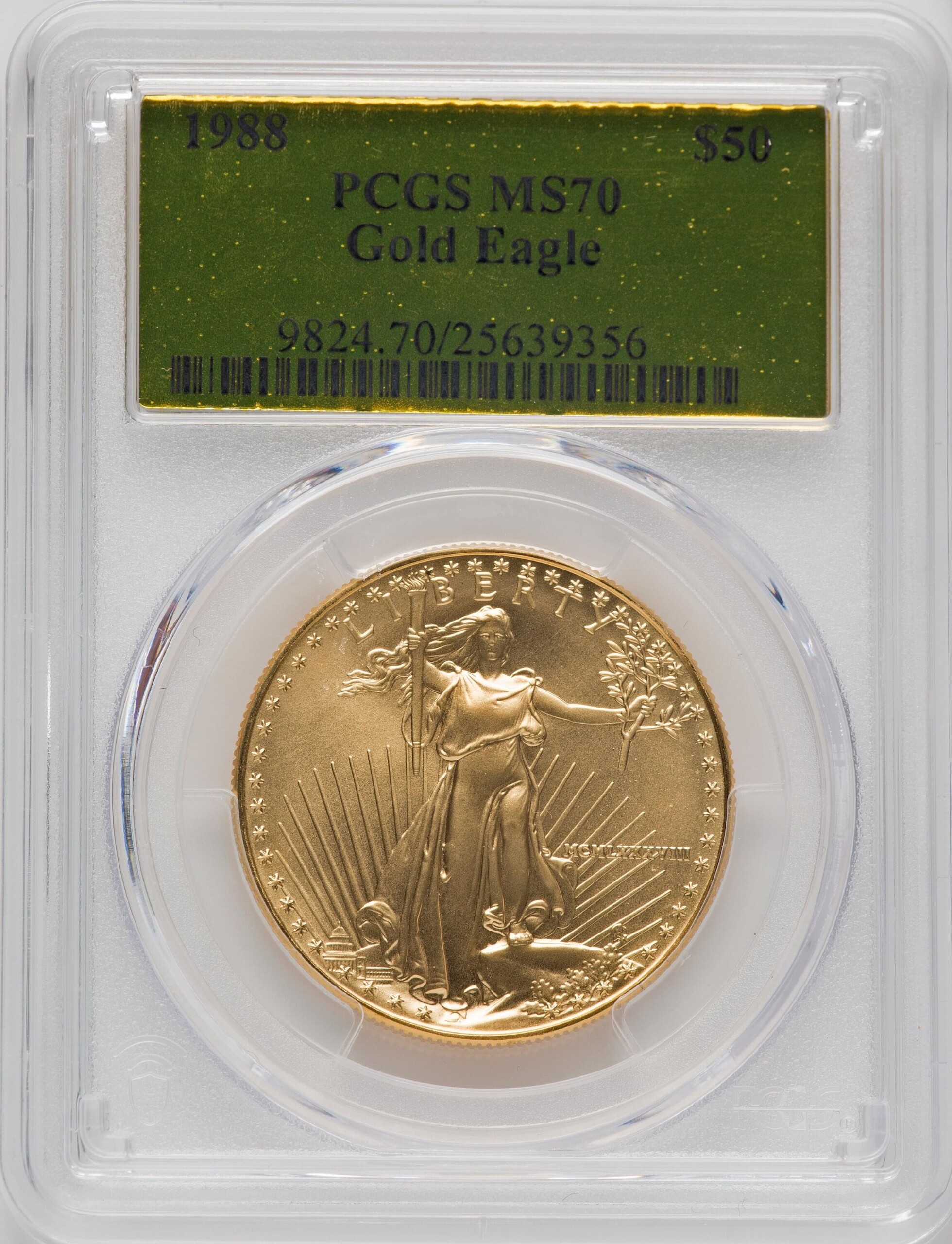 1988 $50 One-Ounce Gold Eagle, MS 70 PCGS