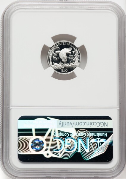 1999-W $10 Tenth-Ounce Platinum, PR, DC 70 NGC