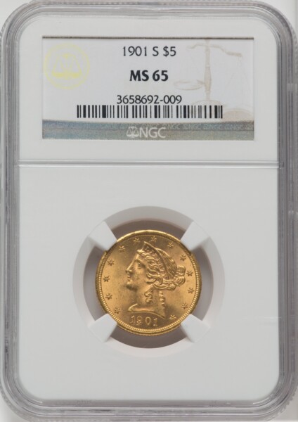 1901-S $5 65 NGC