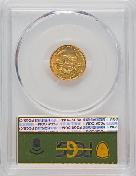 1993 $5 Tenth-Ounce Gold Eagle, MS 70 PCGS