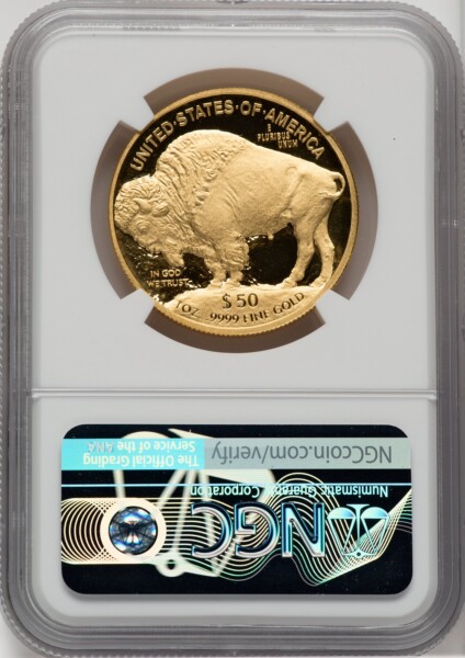 2009-W $50 One-Ounce Gold Buffalo, PR DC 70 NGC