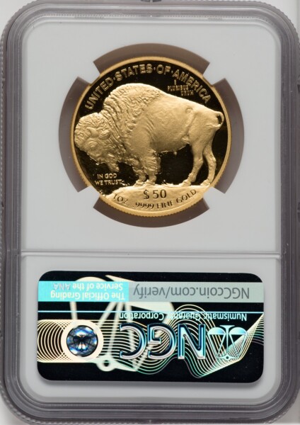 2018-W $50 One-Ounce Gold Buffalo, DC 70 NGC
