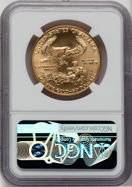 1988 $50 One-Ounce Gold Eagle, MS 70 NGC
