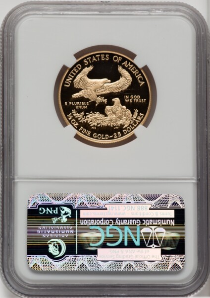 2011-W $25 Half-Ounce Gold Eagle, DC 70 NGC