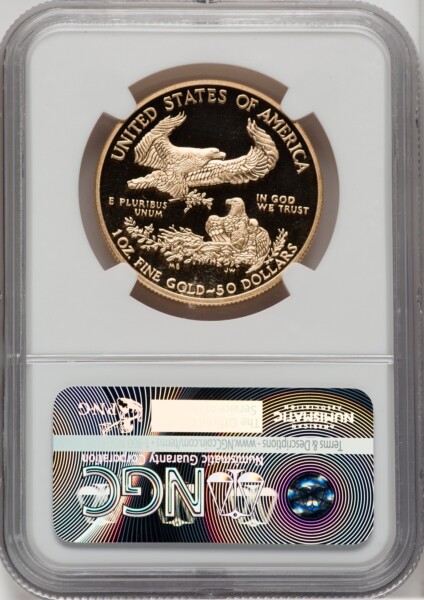 2016-W $50 One-Ounce Gold Eagle, 30th Anniversary, DC 70 NGC