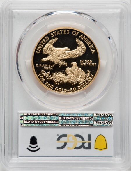 2015-W One-Ounce Gold Eagle, DC PCGS Secure 70 PCGS