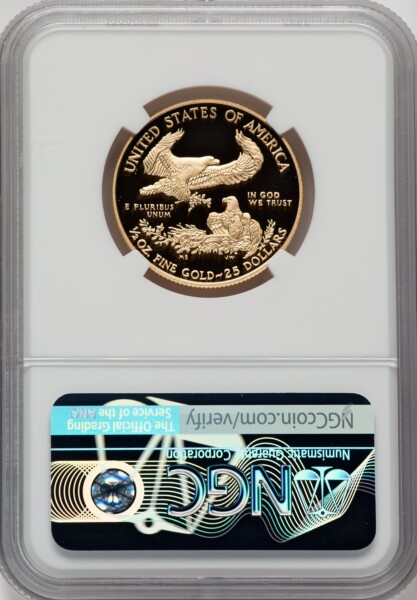 2017-W $25 Half-Ounce Gold Eagle, DC 70 NGC