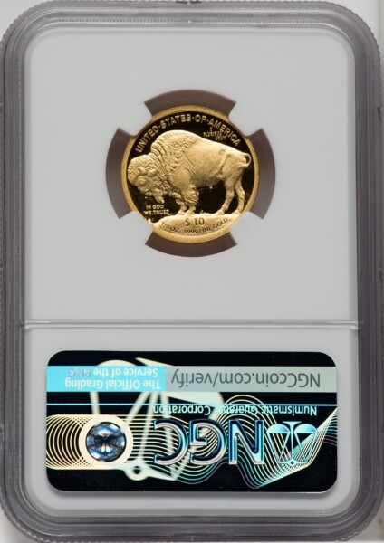 2008-W $10 Quarter-Ounce Gold Buffalo, PR, DC 70 NGC