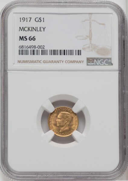 1917 G$1 McKinley 66 NGC