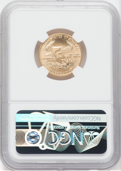 2002 $10 Quarter-Ounce Gold Eagle, MS 70 NGC