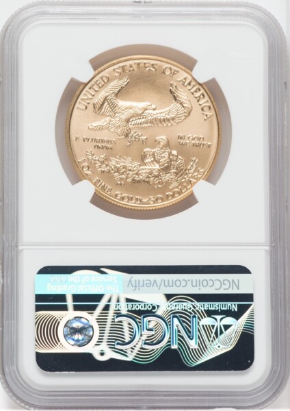 1996 $50 One-Ounce Gold Eagle, MS 70 NGC