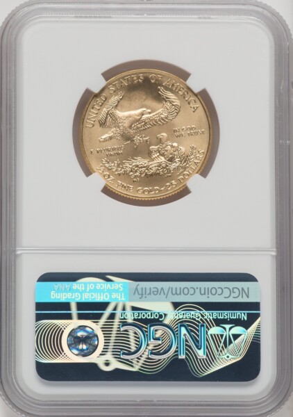 2020 $25 Half-Ounce Gold Eagle, First Strike, MS 70 NGC