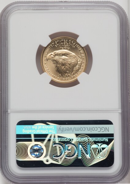 2007 $10 Quarter-Ounce Gold Eagle, MS 70 NGC