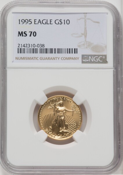 1995 $10 Quarter-Ounce Gold Eagle, MS NGC