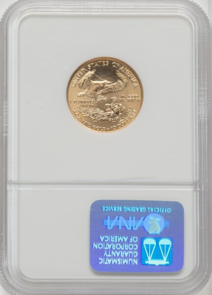 2000 $10 Quarter-Ounce Gold Eagle, MS NGC