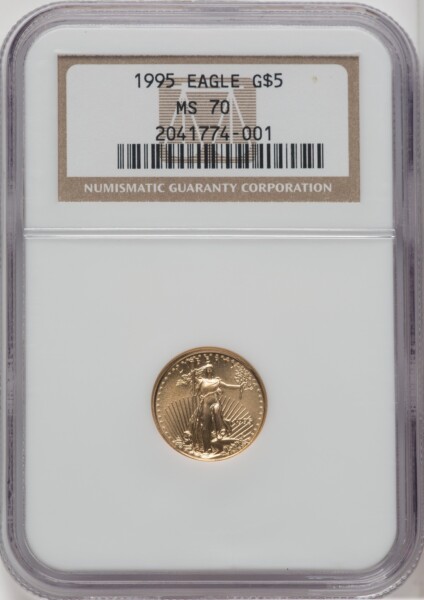 1995 $5 Tenth-Ounce Gold Eagle, MS NGC