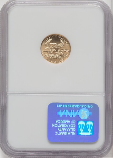 1995 $5 Tenth-Ounce Gold Eagle, MS NGC