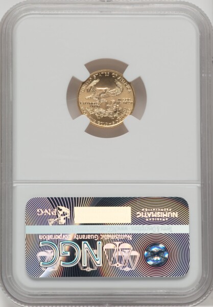 1996 $5 Tenth-Ounce Gold Eagle, MS NGC