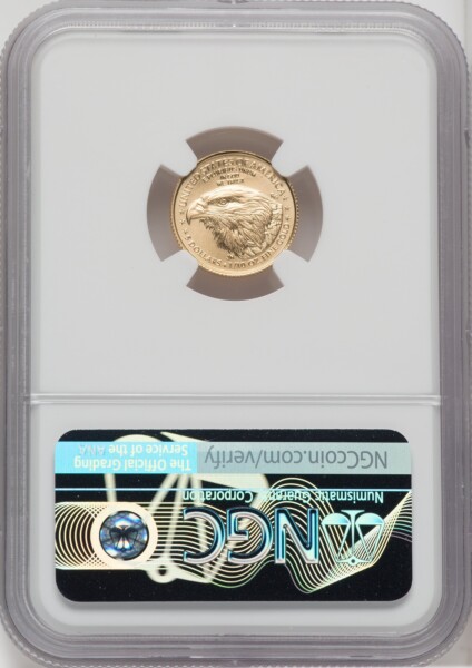 2022 $5 Tenth Ounce Gold Eagle, FS, MS NGC