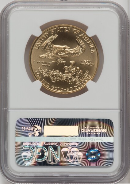 1996 $50 One-Ounce Gold Eagle, MS 70 NGC