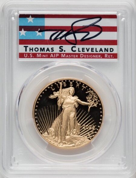 2022-W G$50 One Ounce Gold Eagle, First Day of Issue, DC 70 PCGS