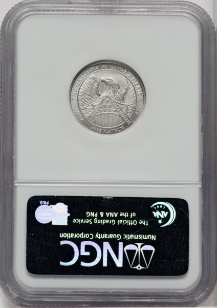 2007-W $25 Quarter-Ounce Platinum Eagle, Burnished, SP 70 NGC