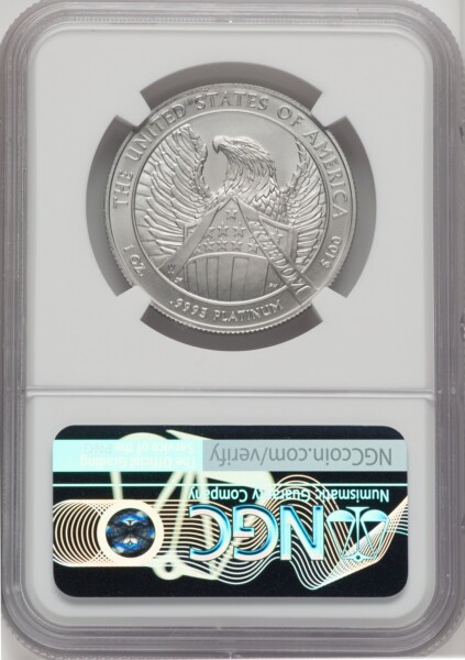 2007-W $100 One-Ounce Platinum Eagle, Burnished, SP 70 NGC