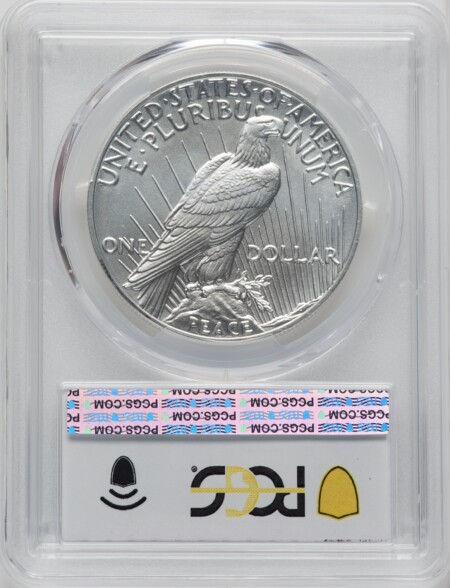 2023 $1 Peace, First Day of Issue, MS 70 PCGS