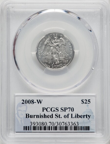 2008-W $25 Quarter-Ounce Platinum Eagle, MS 70 PCGS