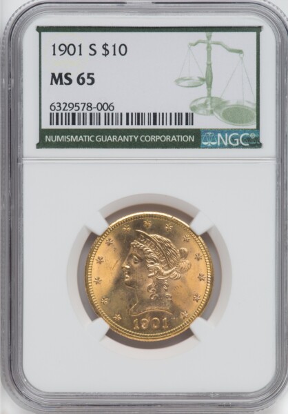 1901-S $10 65 NGC