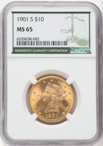 1901-S $10 65 NGC