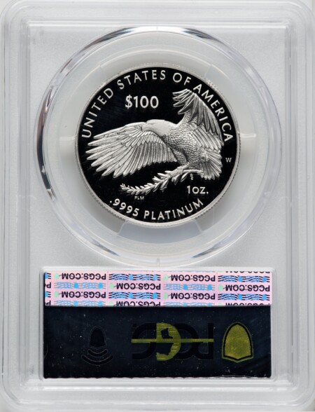 2023-W $100 One-Ounce Platinum Eagle, First Day of Issue, PR, DC 70 PCGS
