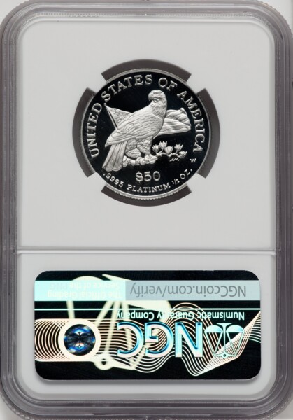 2003-W $50 Half-Ounce Platinum Eagle, PR, DC 70 NGC