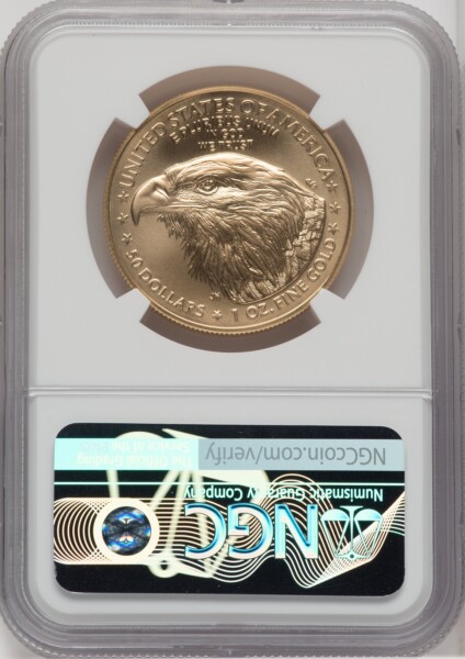 2023-W One-Ounce Gold Eagle, Burnished, First Strike, SP 70 NGC