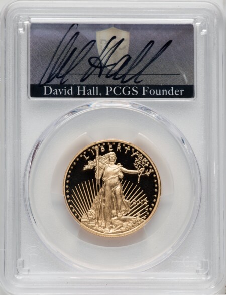 2012-W $25 Half-Ounce Gold Eagle PR, David Hal, DC 70 PCGS