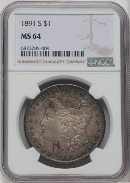 1891-S S$1 64 NGC