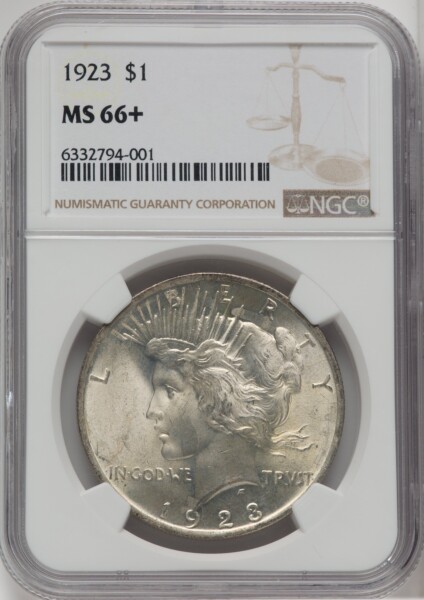 1923 S$1 NGC Plus 66 NGC